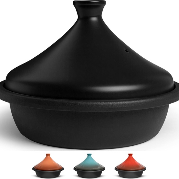 Kook Moroccan Tagine, Enameled Cast Iron Cooking Pot, Tajine Ceramic - Picture 1 of 5